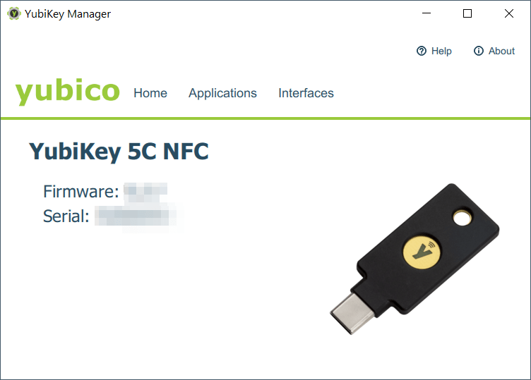 YubiKey 5C NFC - Interfaces