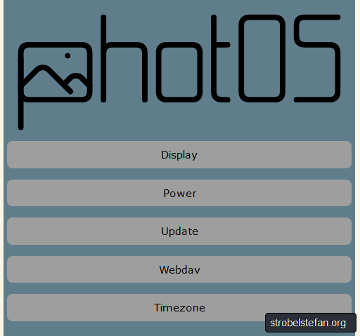 photOS - WebUI
